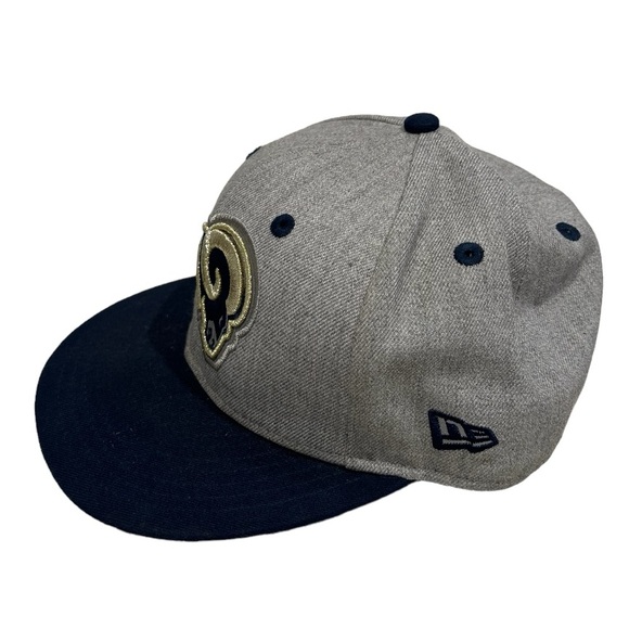 New Era Los Angeles Rams Fitted Hat 7 1/4 59fifty NFL Football LA - Picture 2 of 7